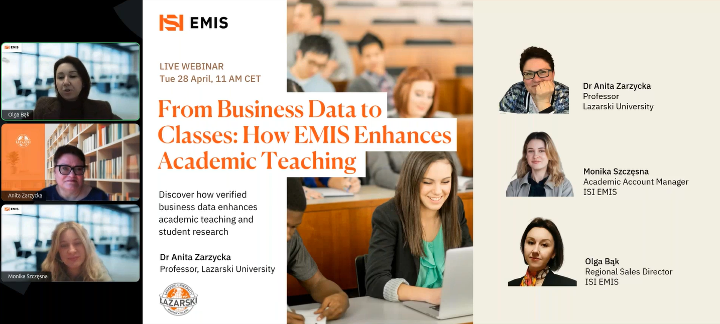 EMIS Webinar On Demand - From Business Data to Classes